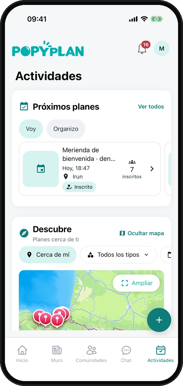 L'aplicació de Popyplan en un mòbil